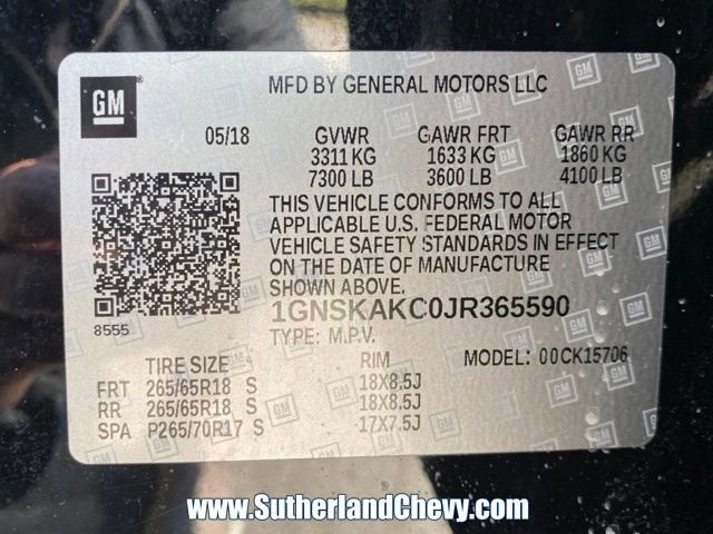 2018 Chevrolet Tahoe LS