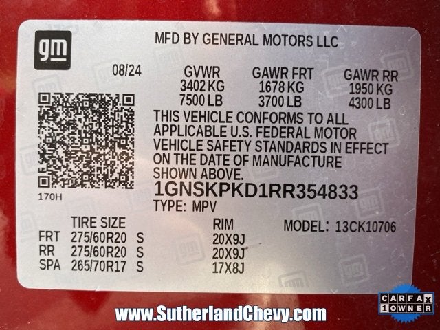 2024 Chevrolet Tahoe Z71