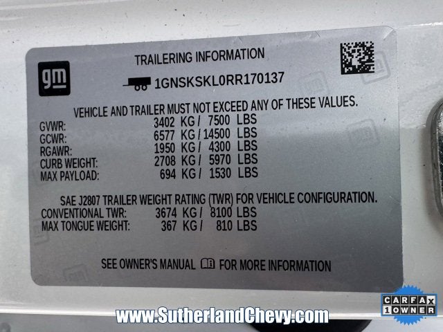 2024 Chevrolet Tahoe Premier