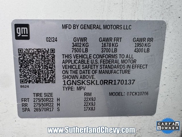 2024 Chevrolet Tahoe Premier