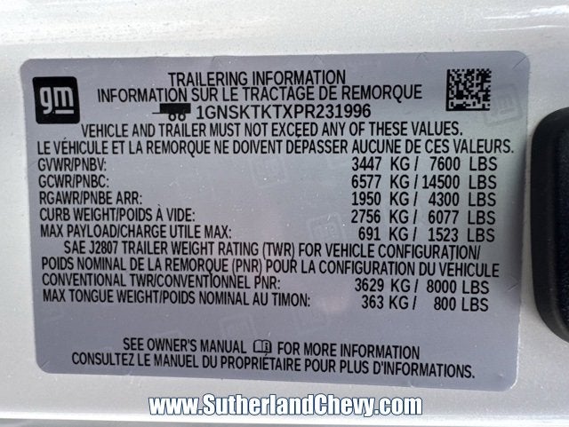 2023 Chevrolet Tahoe High Country