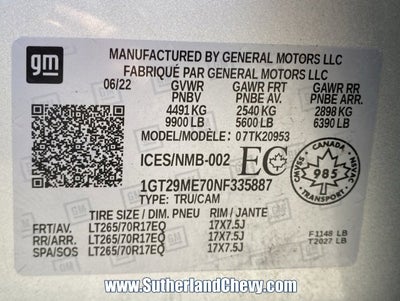 2022 GMC Sierra 2500 HD SLE