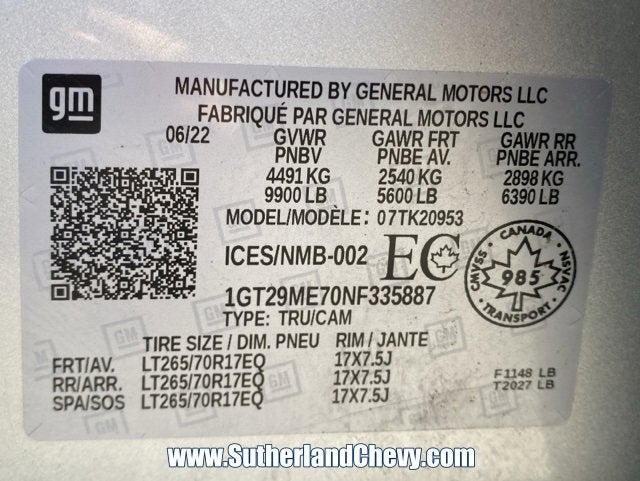 2022 GMC Sierra 2500 HD SLE