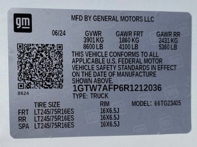 2024 GMC Savana Cargo 2500 Work Van