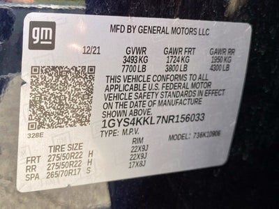 2022 Cadillac Escalade ESV Premium Luxury