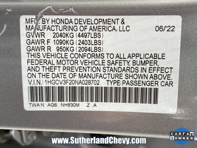 2022 Honda Accord Hybrid Sport