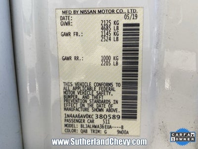 2019 Nissan Maxima Platinum