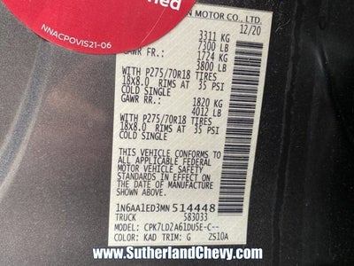 2021 Nissan Titan PRO-4X