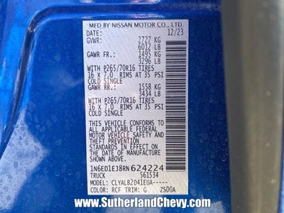 2024 Nissan Frontier SV