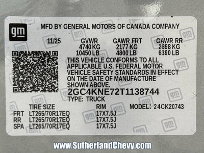 2026 Chevrolet Silverado 2500 HD LT