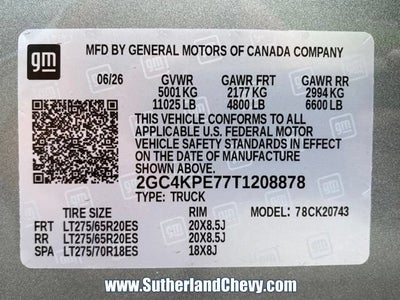2026 Chevrolet Silverado 2500 HD LTZ