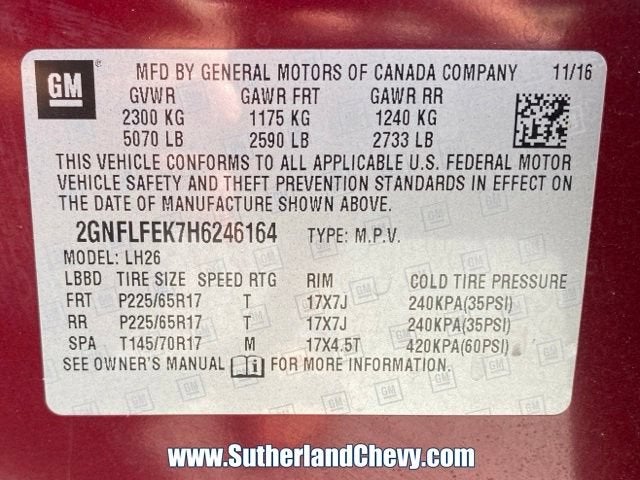2017 Chevrolet Equinox LT