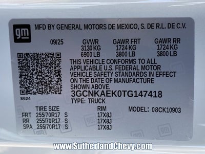 2026 Chevrolet Silverado 1500 WT