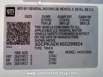 2025 Chevrolet Silverado 1500 WT