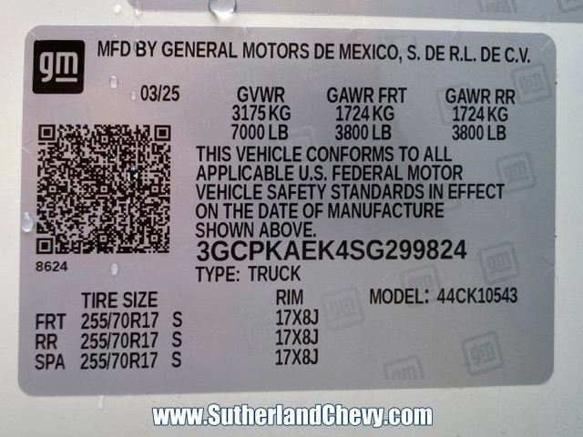 2025 Chevrolet Silverado 1500 WT