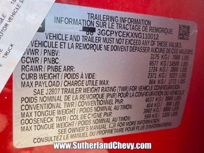2022 Chevrolet Silverado 1500 LTD Custom Trail Boss