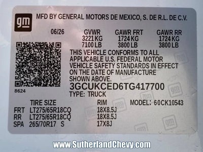 2026 Chevrolet Silverado 1500 Custom Trail Boss
