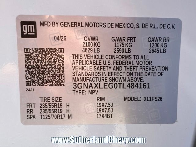 2026 Chevrolet Equinox RS