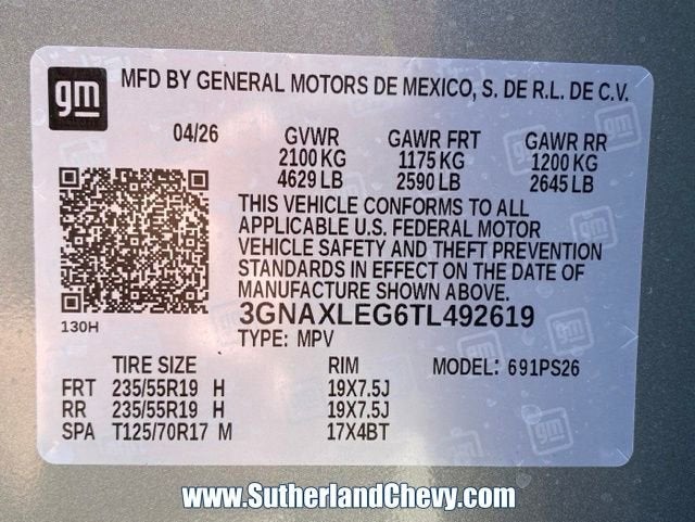 2026 Chevrolet Equinox RS