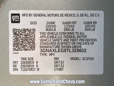 2026 Chevrolet Equinox RS