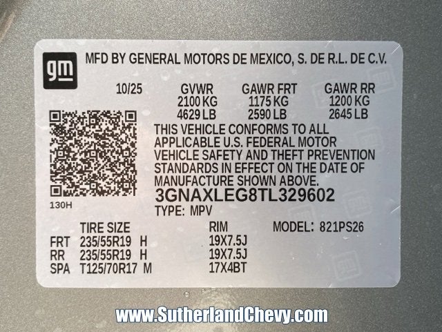 2026 Chevrolet Equinox RS