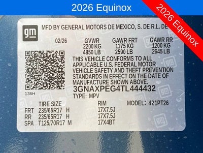 2026 Chevrolet Equinox LT