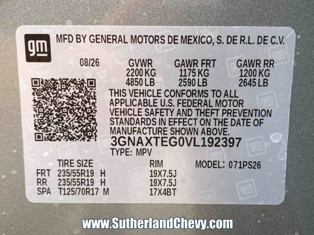 2027 Chevrolet Equinox RS