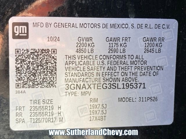 2025 Chevrolet Equinox RS