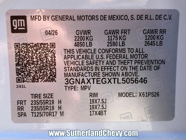 2026 Chevrolet Equinox RS