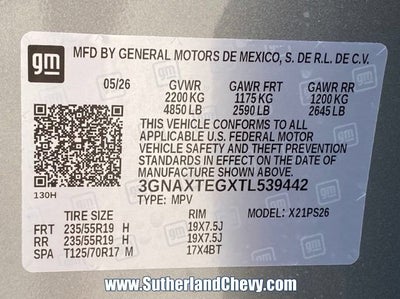 2026 Chevrolet Equinox RS