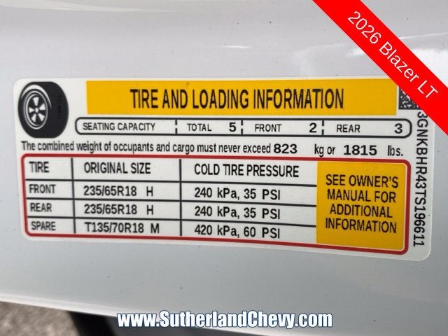 2026 Chevrolet Blazer 2LT