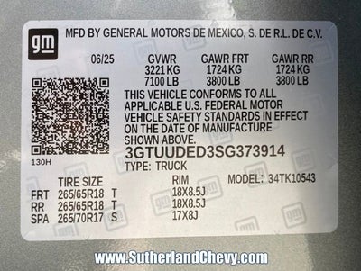 2025 GMC Sierra 1500 SLT