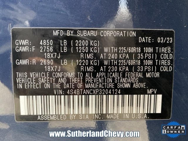 2023 Subaru Outback Limited