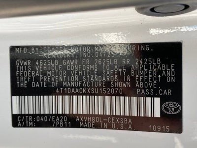 2025 Toyota Camry LE