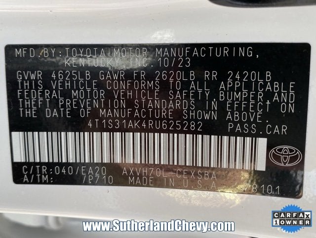 2024 Toyota Camry Hybrid SE