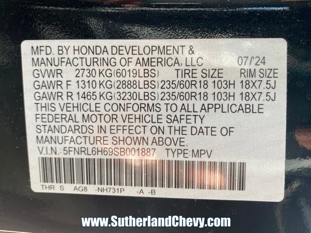 2025 Honda Odyssey EX-L