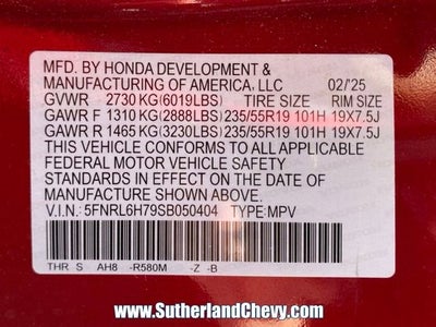 2025 Honda Odyssey Sport-L