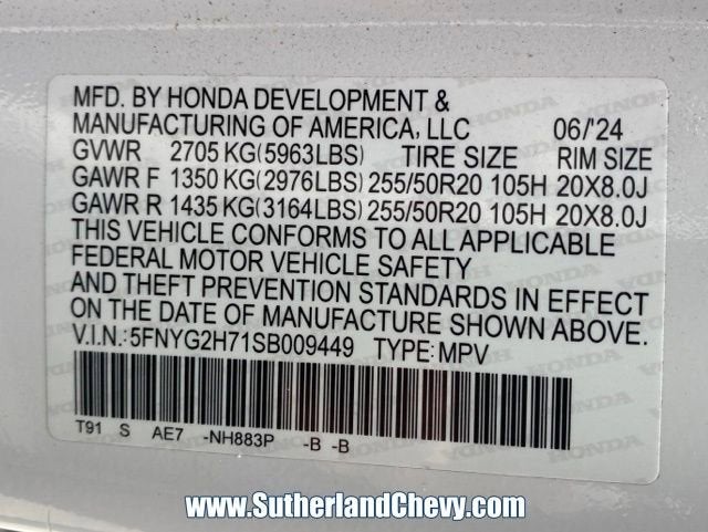2025 Honda Pilot Touring