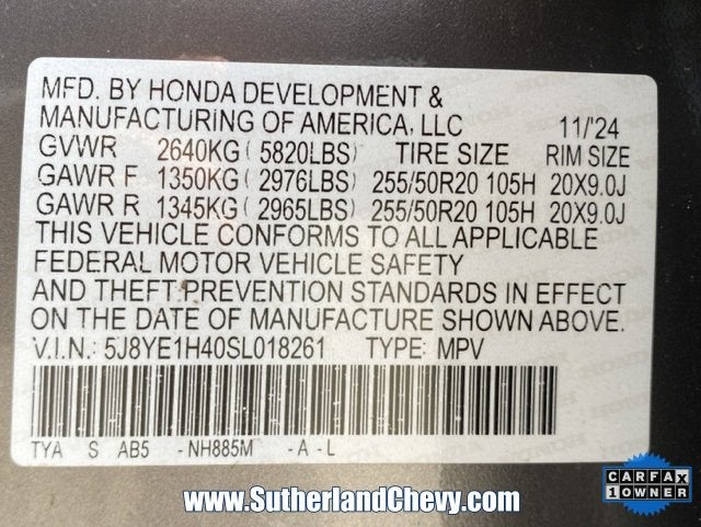 2025 Acura MDX w/Technology Package