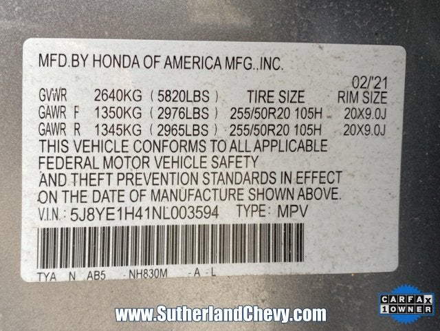 2022 Acura MDX w/Technology Package