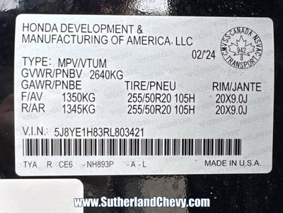 2024 Acura MDX w/Advance Package