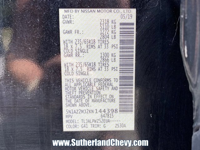 2019 Nissan Murano S