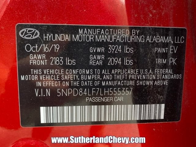 2020 Hyundai Elantra Limited
