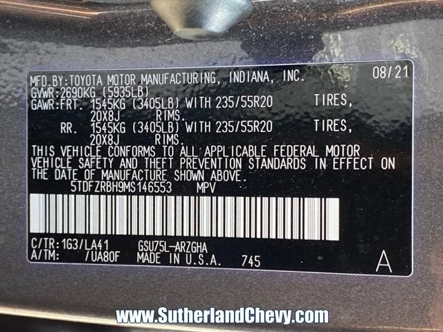 2021 Toyota Highlander Platinum
