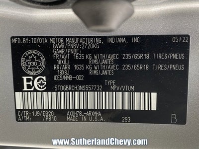 2022 Toyota Highlander Hybrid XLE