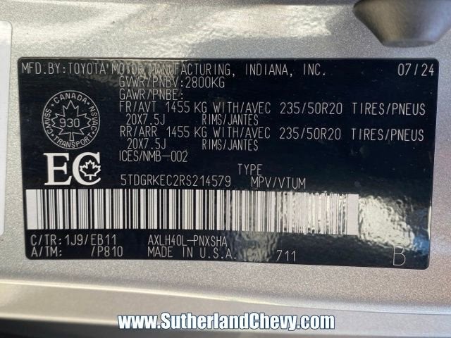 2024 Toyota Sienna LE