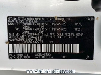 2020 Toyota Sequoia Limited