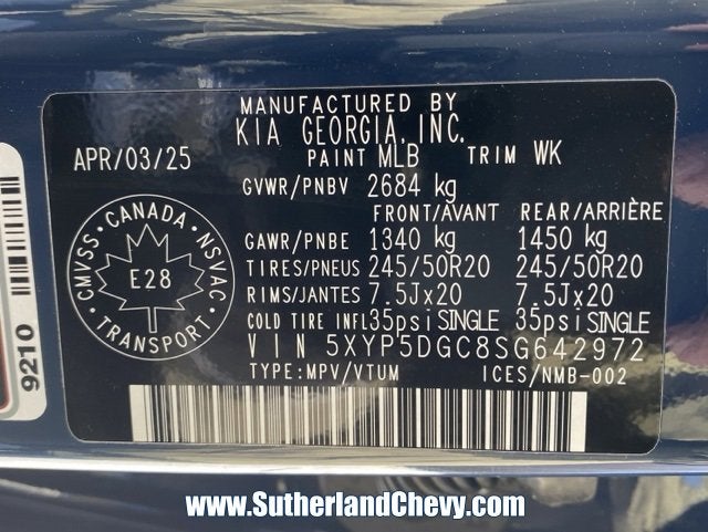 2025 Kia Telluride SX