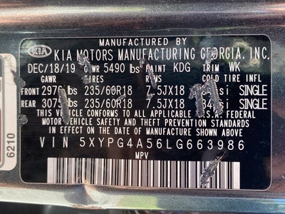2020 Kia Sorento LX V6