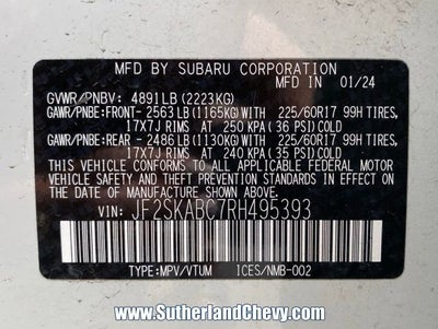 2024 Subaru Forester BASE